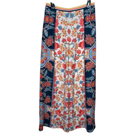 Flying Tomato Wide Leg Floral Printed Pants Size L Boho Festival Gypsy - Picture 3 of 4